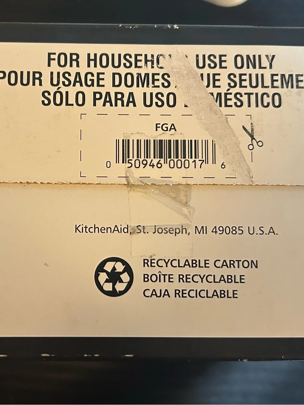 KitchenAid FGA Food Grinder Stand Mixer Attachment – New Unused Complete